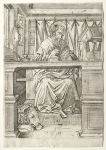 Saint Jérôme dans son étude - Giovanni Antonio da Brescia
