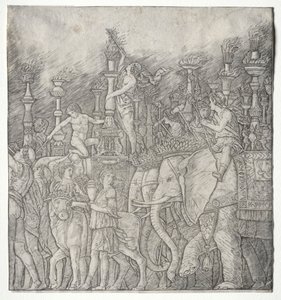 Les triomphes de César :  Les éléphants - Giovanni Antonio da Brescia