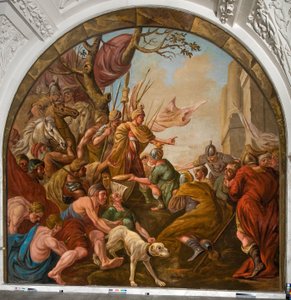 Dépouilles romaines déposées aux pieds de Claudius Civilis - Giovanni Antonio de Groot