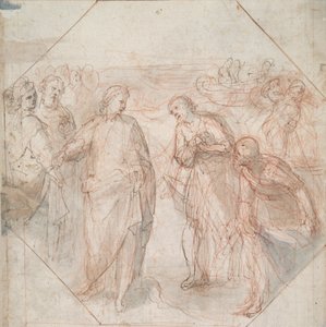 La chute de Simon le Magicien (recto) ; L