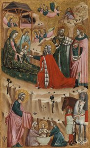 Nativité et Adoration des Mages, 1325-50 - Giovanni Baronzio da Rimini
