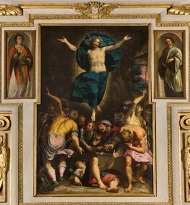 Chapelle de Notre-Dame du Peuple, Deuxième travée côté sud, Giovan Battista Trotti dit le Malosso, Résurrection 1594 - Giovanni Battista Trotti