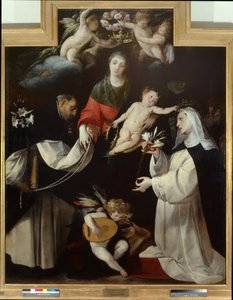 Madone du Rosaire - Giovanni Battista  Crespi