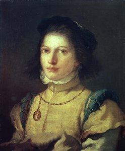 Une fille en costume de page du 16ème siècle