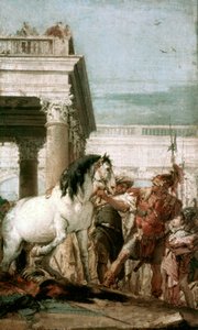 Alexandre le Grand et son cheval Bucéphale - Giovanni Battista (1696 1770) Tiepolo