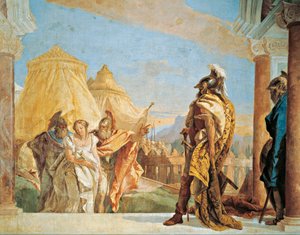 Eurybate et Talthybios conduisant Briséis à Agamemnon - Giovanni Battista Tiepolo