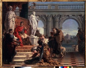 Mécène remettant les arts à Auguste - Giovanni Battista Tiepolo