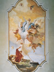 Assomption, par Giovanni Battista Tiepolo, fresque, Oratoire de la Pureté, Udine - Giovanni Battista Tiepolo
