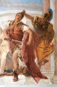 (détail) de Minerve retenant Achille de tuer Agamemnon, de la Salle de l