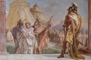 Eurybate et Talthybios conduisant Briséis à Agamemnon (détail) - Giovanni Battista Tiepolo