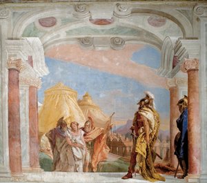 Eurybate et Talthybios conduisant Briséis à Agamemnon - Giovanni Battista Tiepolo