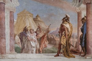 Eurybate et Talthybios conduisant Briséis à Agamemnon