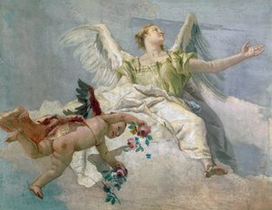 Gloire des anges, fresque, (détail), oratoire de la Pureté, Udine - Giovanni Battista Tiepolo