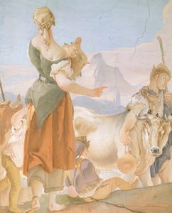 Rachel cachant les idoles, fresque, (détail), palais de l