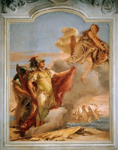 Vénus disant adieu à Énée, par Giambattista Tiepolo (1696-1770), fresque, Salle de l