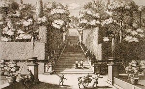 Le grand escalier de la Villa d