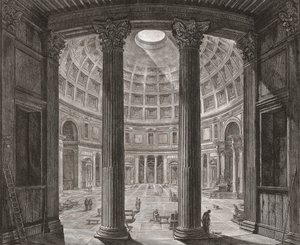 Intérieur du Panthéon, Rome, Italie. Piranesi - Giovanni Battista (after) Piranesi