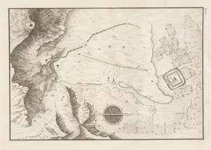 Plan géométrique de la ville en ruines de Palmyre, 1753