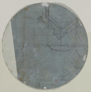 Croquis architectural verso, seconde moitié du XVIIe siècle - Giovanni Battista Benaschi