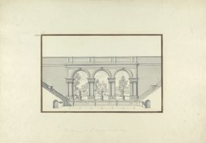 Reconstruction du deuxième théâtre à Laodicée, c.1750