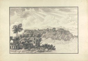 Vue inachevée du Palatin à Rome - Giovanni Battista Borra