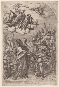 Attila aux portes de Rome - Giovanni Battista Bracelli, after Alessandro Algardi