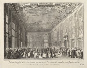 Le Doge reçoit des ambassadeurs étrangers lors d