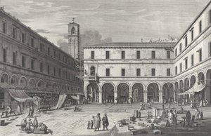 Vue de la place du marché près de l