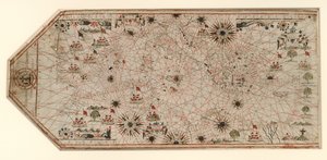 Carte de la Méditerranée, de la côte portugaise et de la côte nord-ouest de l