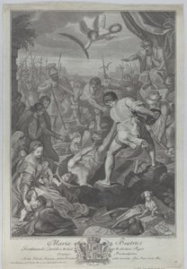 Le martyre de Saint Vital de Milan, enterré vivant, 1776 - Giovanni Battista Cecchi
