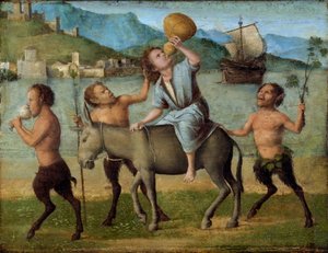 Silène et les Satyres - Giovanni Battista Cima da Conegliano