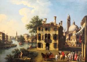 Vue de la Brenta, près de Dolo, fin du 18ème siècle - Giovanni Battista Cimaroli