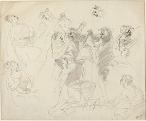 Études de figures - Giovanni Battista Cipriani