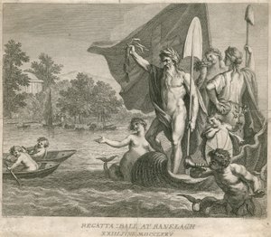 Bal de régate aux jardins de Ranelagh, Millbank, Londres, 23 juin 1775 - Giovanni Battista Cipriani