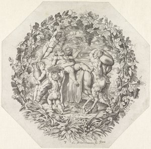 Bacchanale avec Silène ivre - Giovanni Battista Costantini