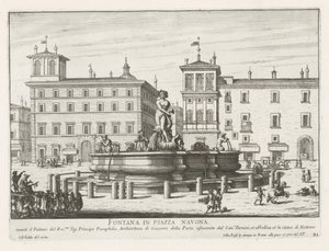 Fontana del Moro sur la Piazza Navona à Rome