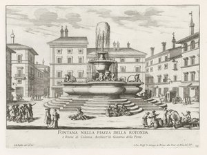 Fontaine du Panthéon sur la Piazza della Rotonda à Rome