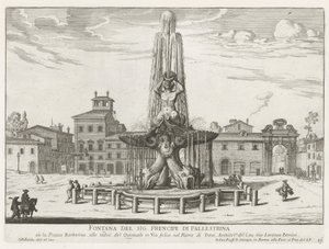 Fontaine du Triton sur la Piazza Barberini à Rome