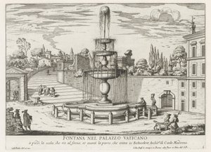 Fontaine au Vatican (Fontane di Roma) - Giovanni Battista Falda