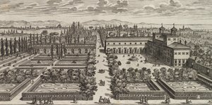 Vue de la Villa Médicis, après 1677 - Giovanni Battista Falda