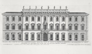 Vue de la façade du Palazzo Chigi, Rome, conçu par Matteo di Castello, Carlo Maderno (1556-1629) et Giovanni Bernini (1598-1680)
