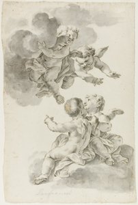 Quatre putti - Giovanni Battista Gaulli