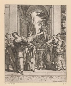 Sainte Viviane refuse de sacrifier aux dieux païens - Giovanni Battista Mercati