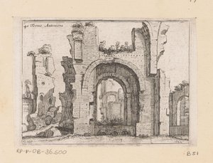 Vestiges des Thermes de Caracalla à Rome - Giovanni Battista Mercati