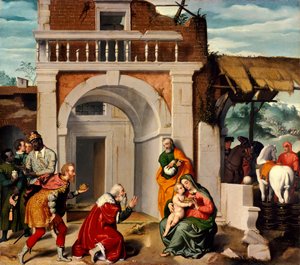 Adoration des Mages, par Giovanni Battista Moroni - Giovanni Battista Moroni