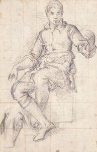 Un garçon assis - Giovanni Battista Naldini