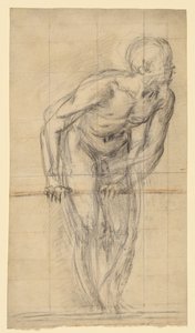Nu masculin debout (recto) ; Nu masculin debout (verso) - Giovanni Battista Naldini