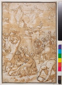 La lapidation de Saint Étienne, début du XVIIe siècle - Giovanni Battista Paggi