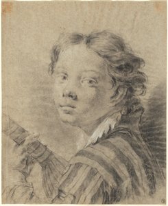 Un garçon avec un luth