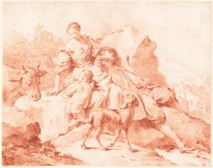 Une famille de bergers se reposant - Giovanni Battista Piazzetta